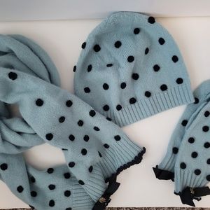 Winter set- hat, scarf, gloves wool angora